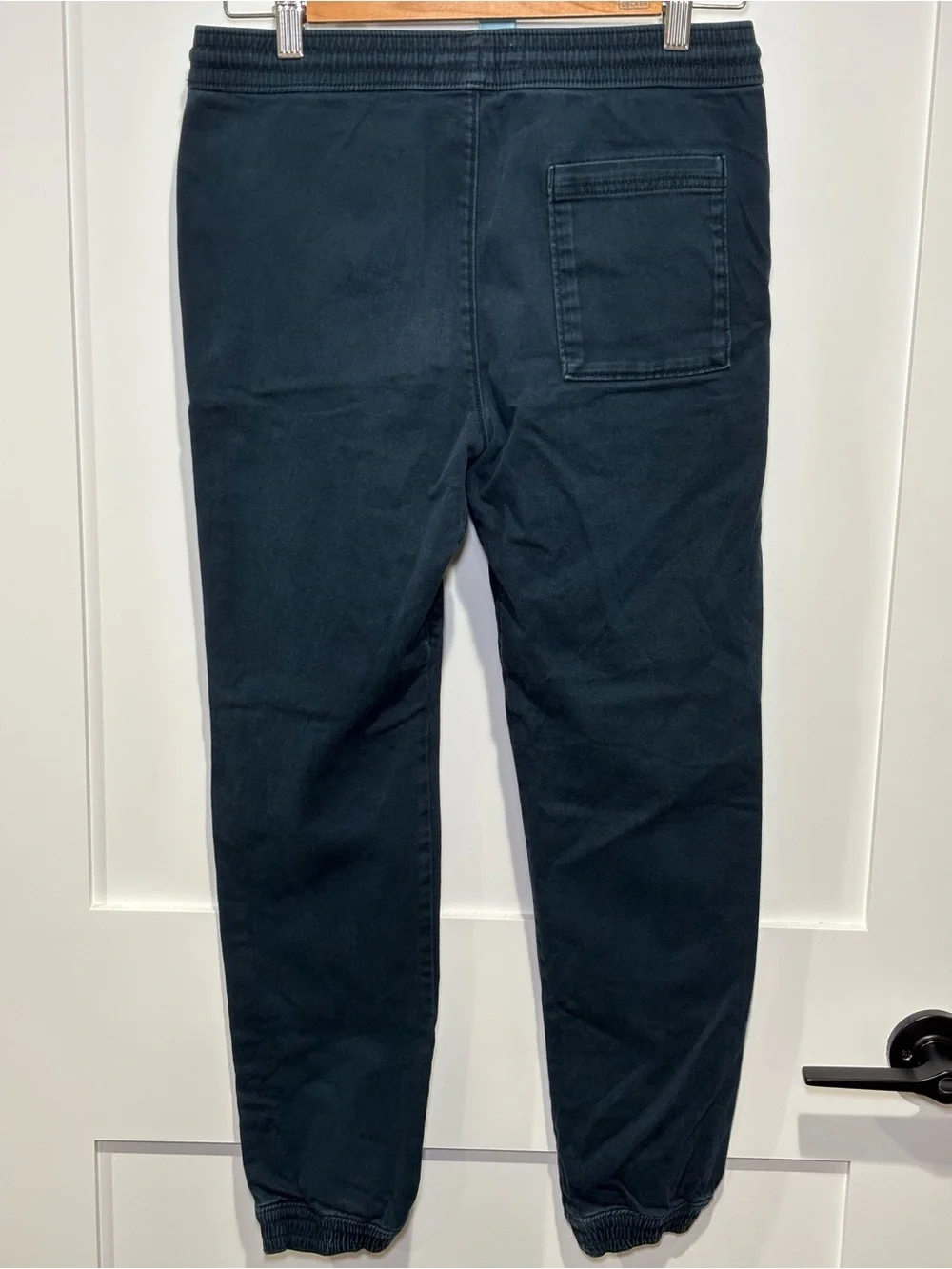 Abercrombie Kids Jogger Pants 15/16 Navy Blue Drawstring Cuffed